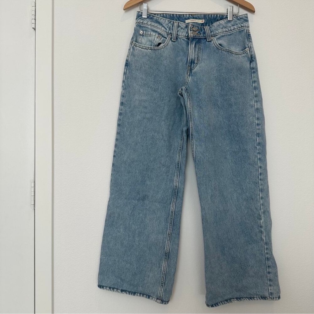 Levi's Superlow loose wide leg baggy low rise jeans 28 - Picture 2 of 4